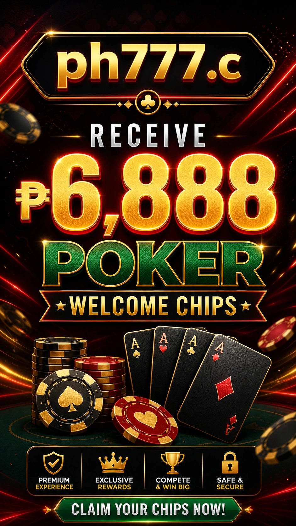 Poker hand rankings on mobile view